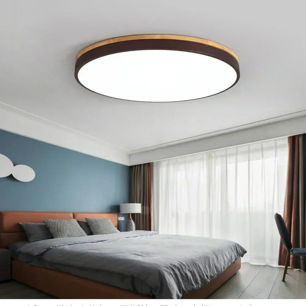 LumaNord Nordic Wood Ceiling Light for Cozy Homes Premium