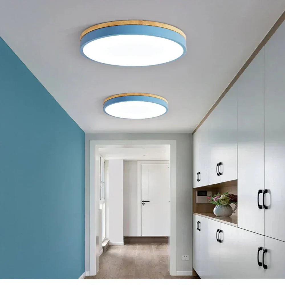 LumaNord Nordic Wood Ceiling Light for Cozy Homes Premium