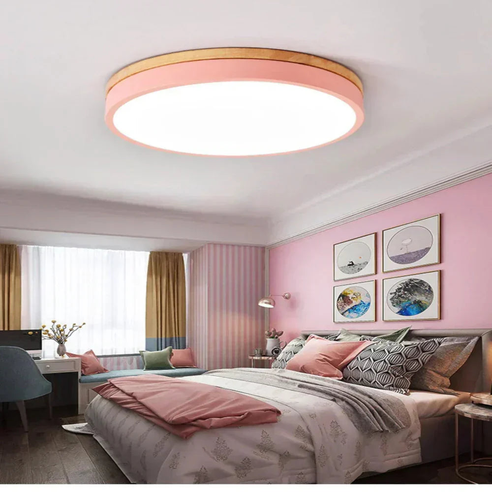 LumaNord Nordic Wood Ceiling Light for Cozy Homes Premium