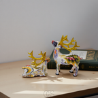 Vivrek - Escultura Abstracta de Ciervo - Escultura Decorativa de Mesa en Resina