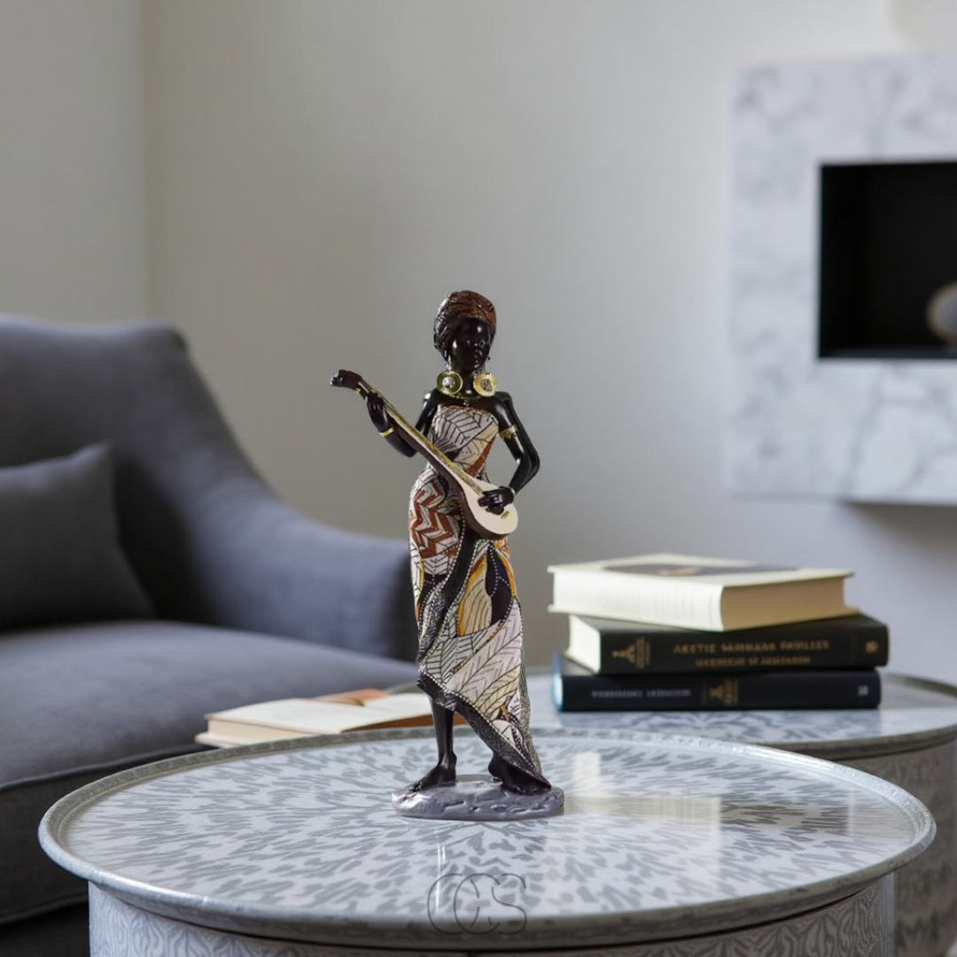 Vivrek - African Musicians Statue Set - Decorative Sculptures