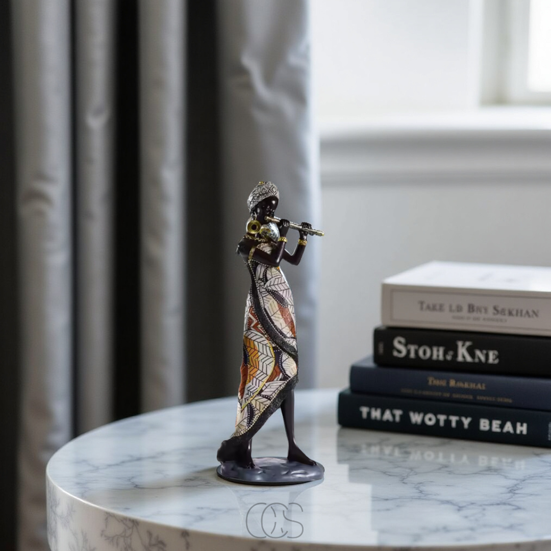 Vivrek - African Musicians Statue Set - Decorative Sculptures