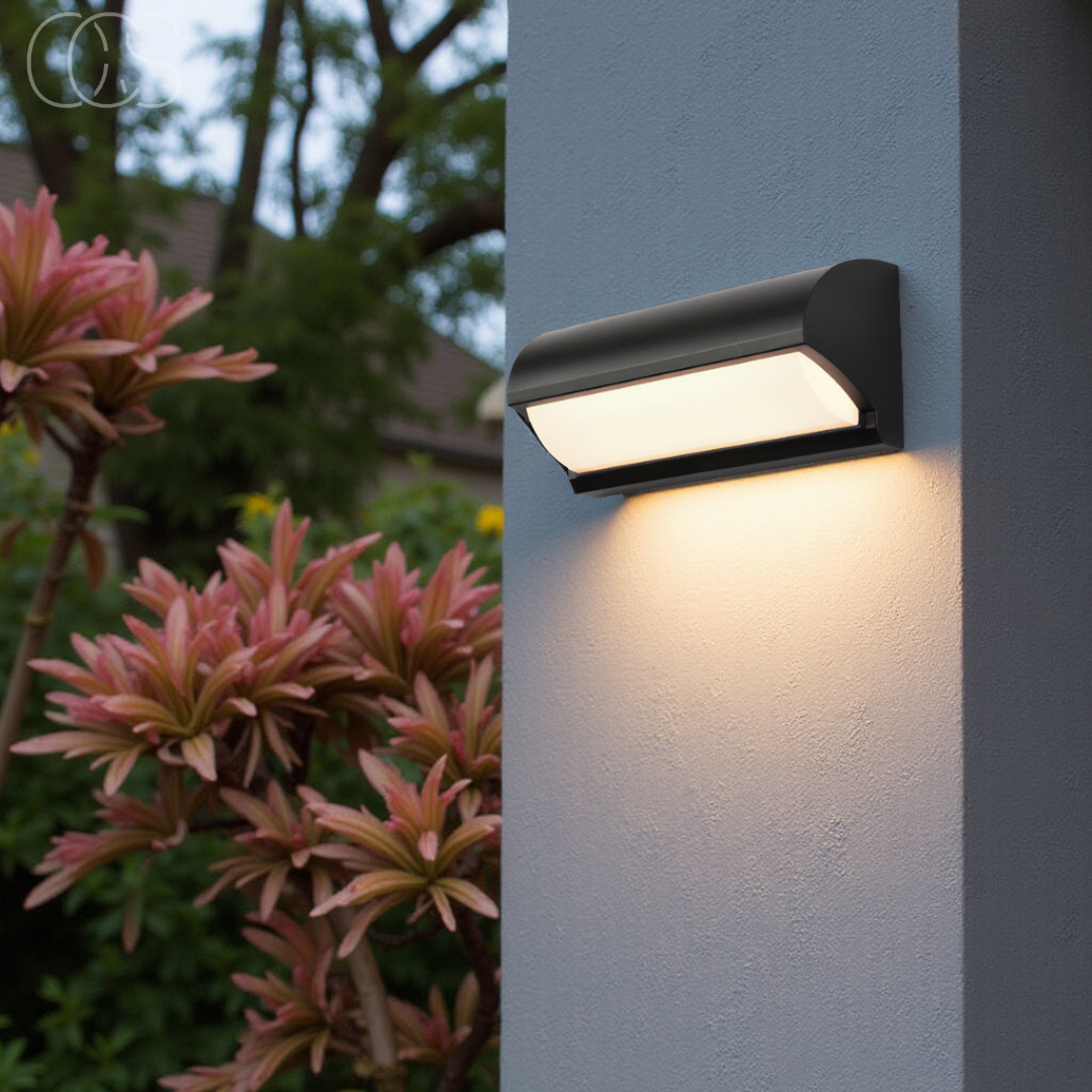 Vivrek - Black LED Outdoor Wall Light