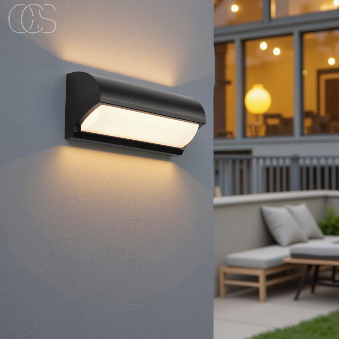 Vivrek - Black LED Outdoor Wall Light