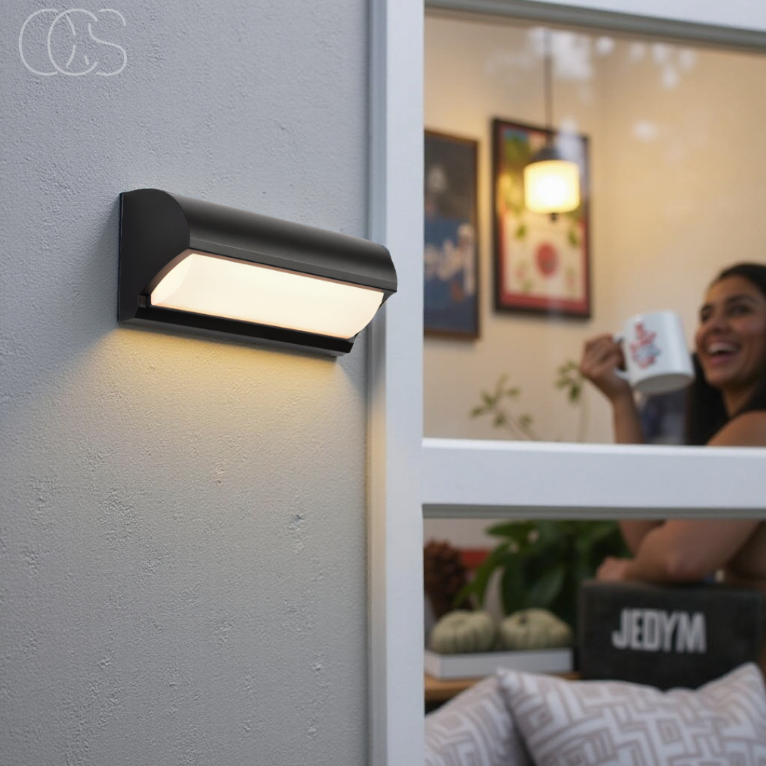 Vivrek - Black LED Outdoor Wall Light