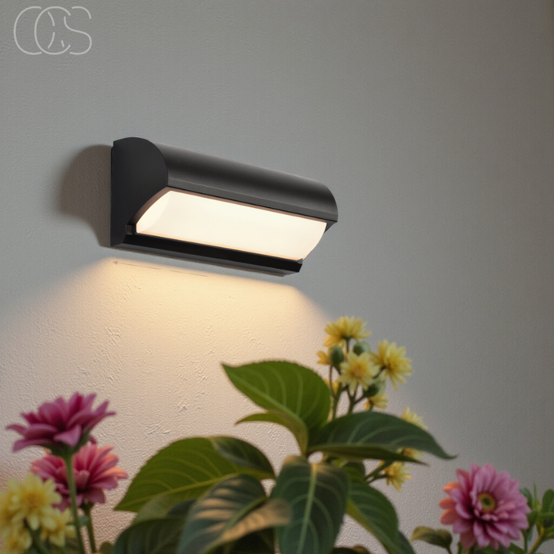 Vivrek - Black LED Outdoor Wall Light