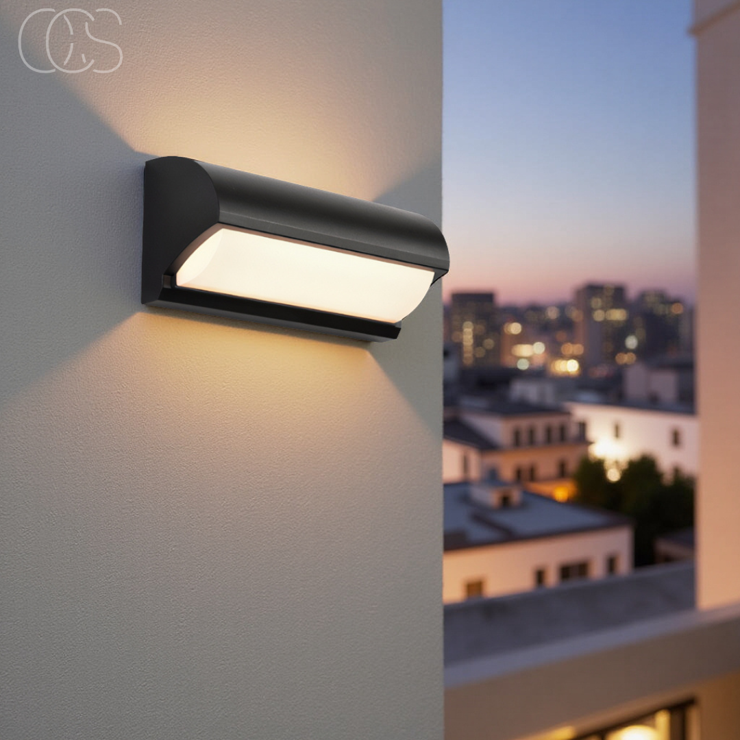 Vivrek - Black LED Outdoor Wall Light