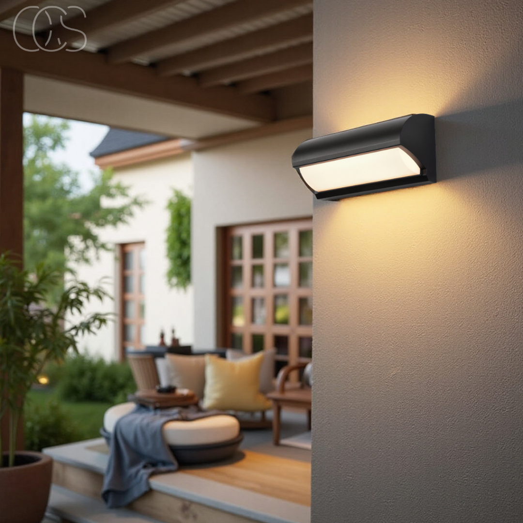 Vivrek - Luz de Pared Exterior LED Negra