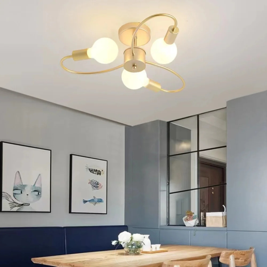 Vivrek - Ceiling Lamp with 3 Braided Balls – Modern Design