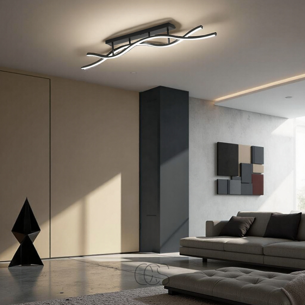 Vivrek - Lámpara de techo con tiras de LED