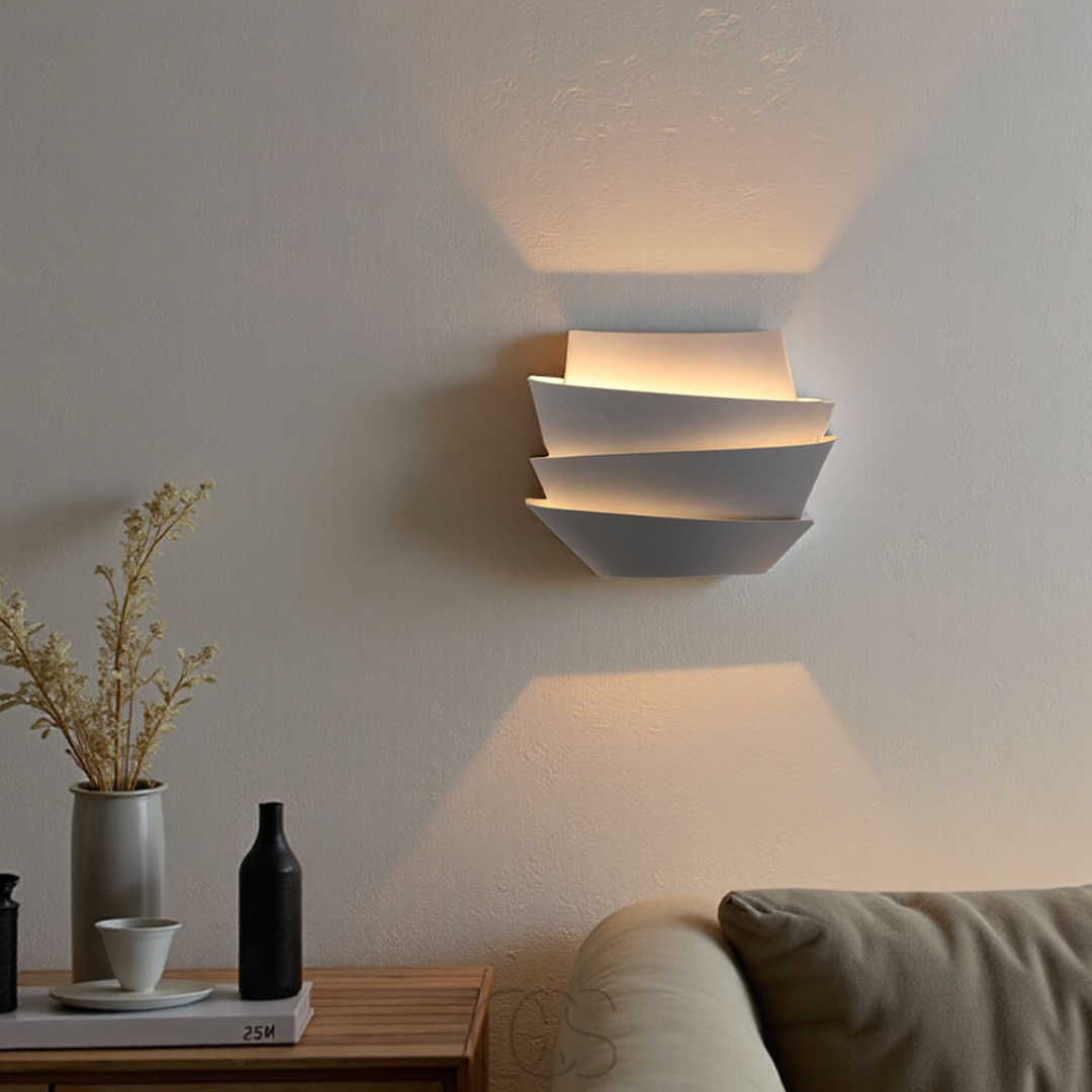 Vivrek - Lámpara de pared doble – diseño escandinavo y atmósfera cálida