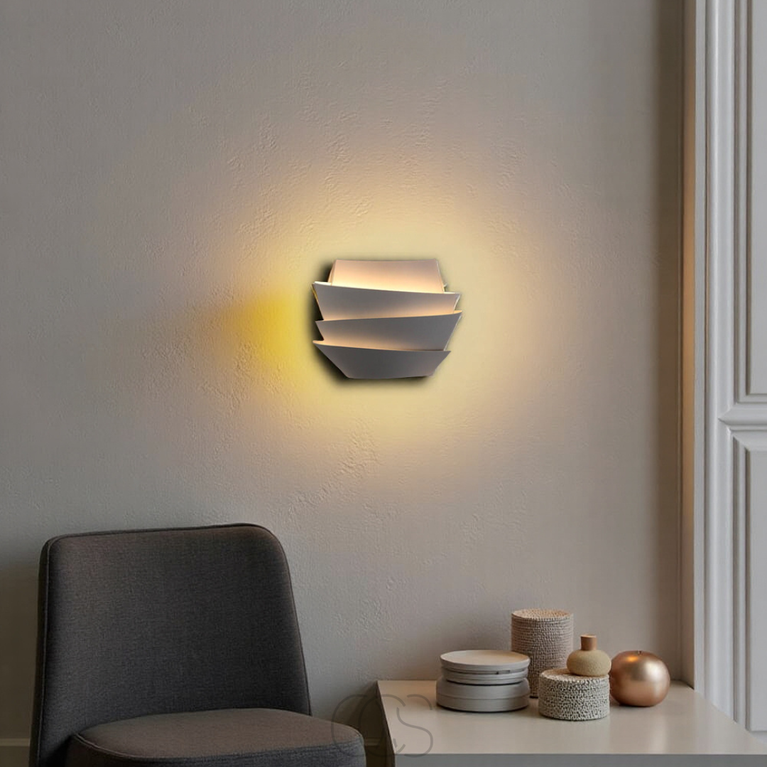 Vivrek - Lámpara de pared doble – diseño escandinavo y atmósfera cálida