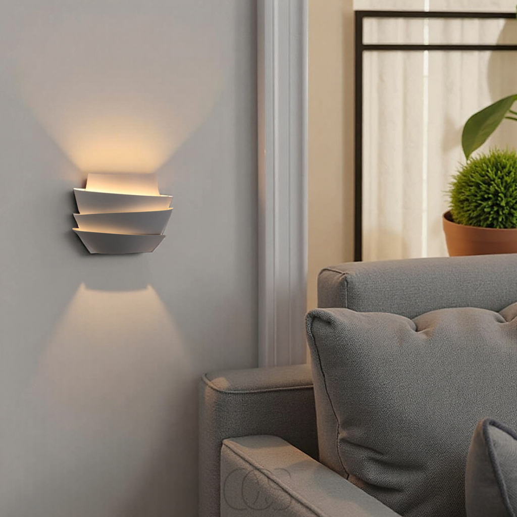 Vivrek - Lámpara de pared doble – diseño escandinavo y atmósfera cálida