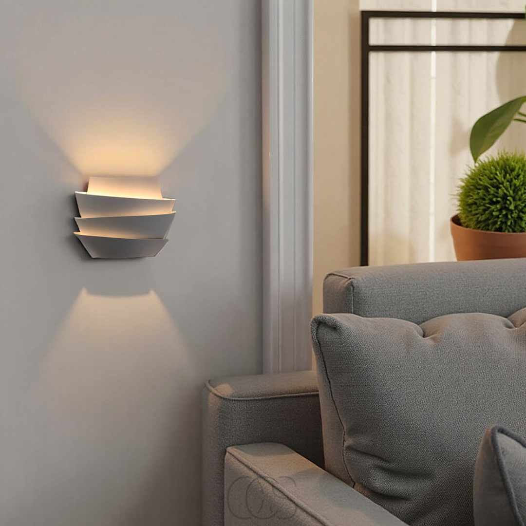 Vivrek - Lámpara de pared doble – diseño escandinavo y atmósfera cálida