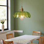 Vivrek - Glass Flower Pendant Lamp - Vintage Design