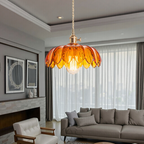 Vivrek - Glass Flower Pendant Lamp - Vintage Design