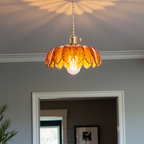 Vivrek - Glass Flower Pendant Lamp - Vintage Design