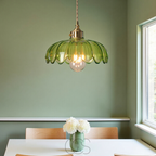 Vivrek - Glass Flower Pendant Lamp - Vintage Design