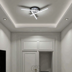 Vivrek - Lámpara de Techo LED Triangular - Lámpara de Diseño en Níquel Satinado
