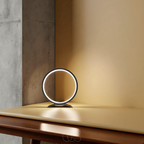Vivrek - Lámpara de Mesa LED en Forma de Anillo - Diseño Moderno Minimalista