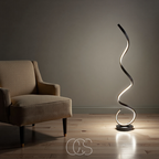 Vivrek - Lámpara de Pie Espiral LED Regulable