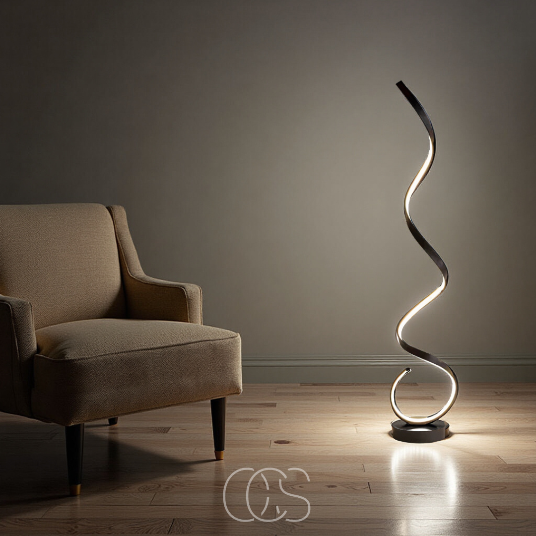 Vivrek - Lámpara de Pie Espiral LED Regulable