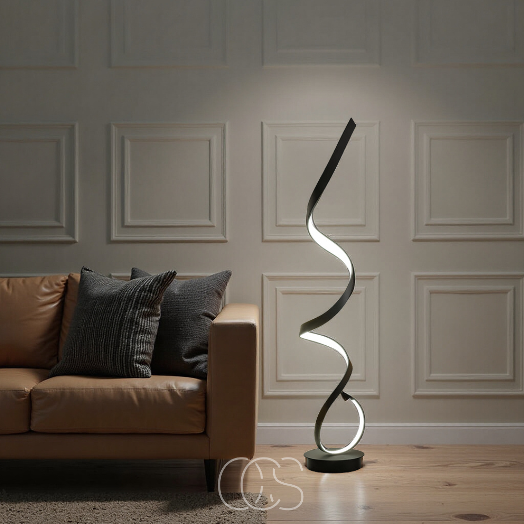 Vivrek - Lámpara de Pie Espiral LED Regulable