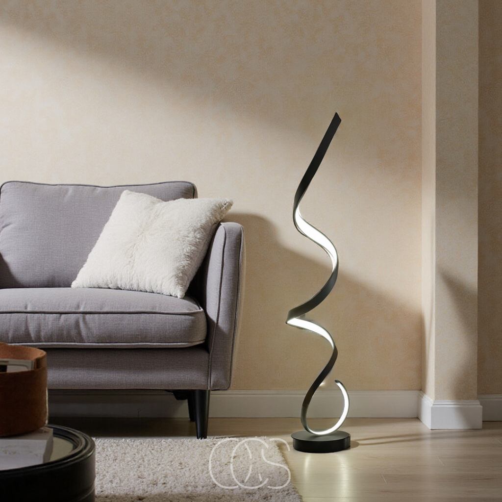 Vivrek - Lámpara de Pie Espiral LED Regulable