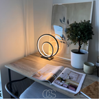 Vivrek - Lámpara de Mesa LED Doble Anillo