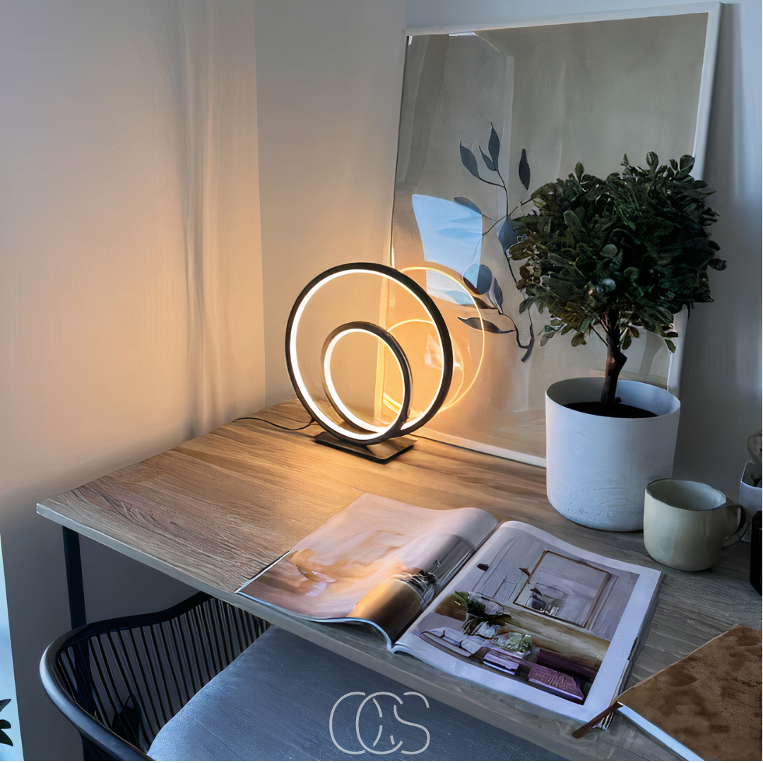 Vivrek - LED Table Lamp Double Ring