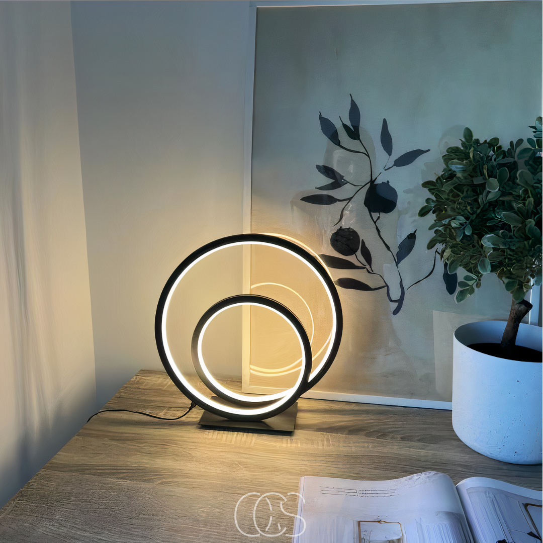 Vivrek - LED Table Lamp Double Ring