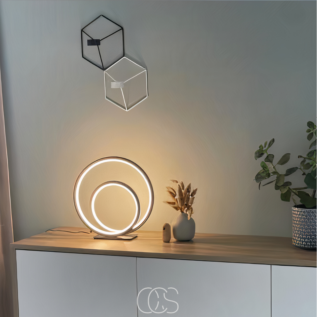 Vivrek - LED Table Lamp Double Ring