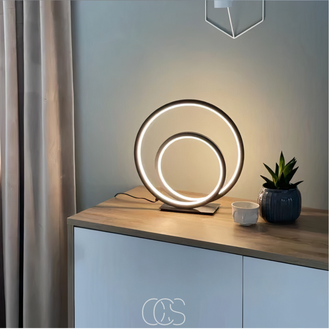 Vivrek - LED Table Lamp Double Ring