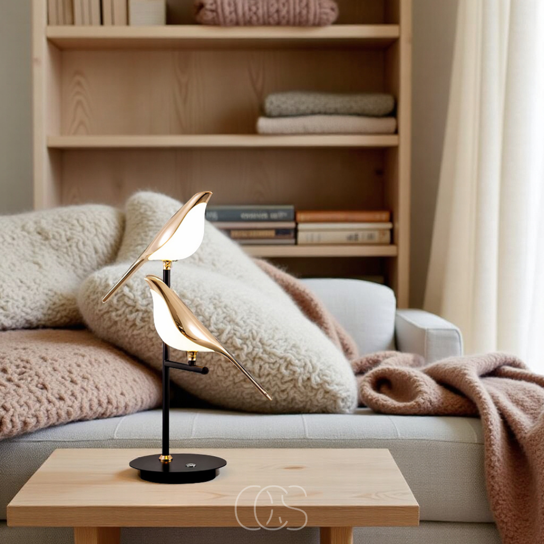Vivrek - LED Table Lamp with Golden Bird – Warm Atmospheric Light