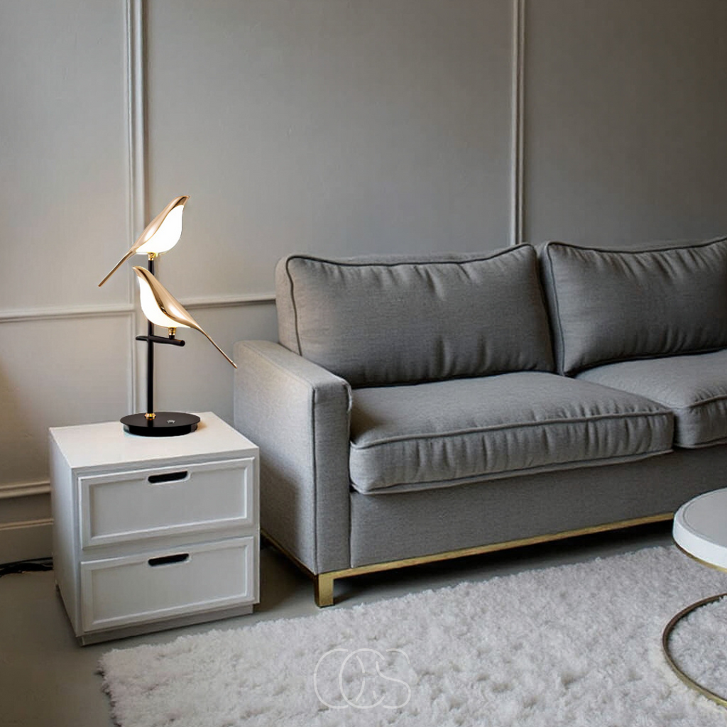 Vivrek - LED Table Lamp with Golden Bird – Warm Atmospheric Light
