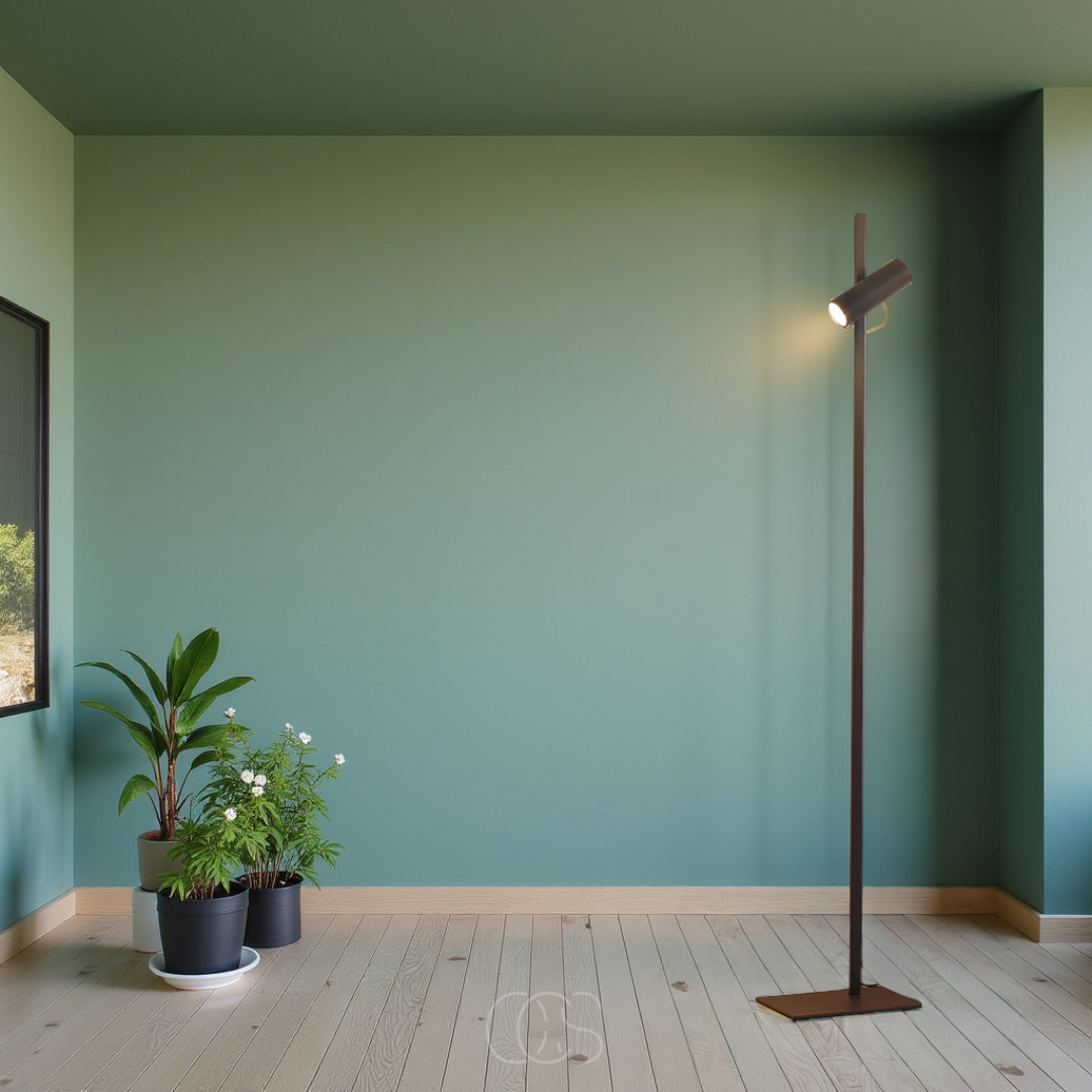 Vivrek - lámpara de pie LED con foco - lámpara de lectura