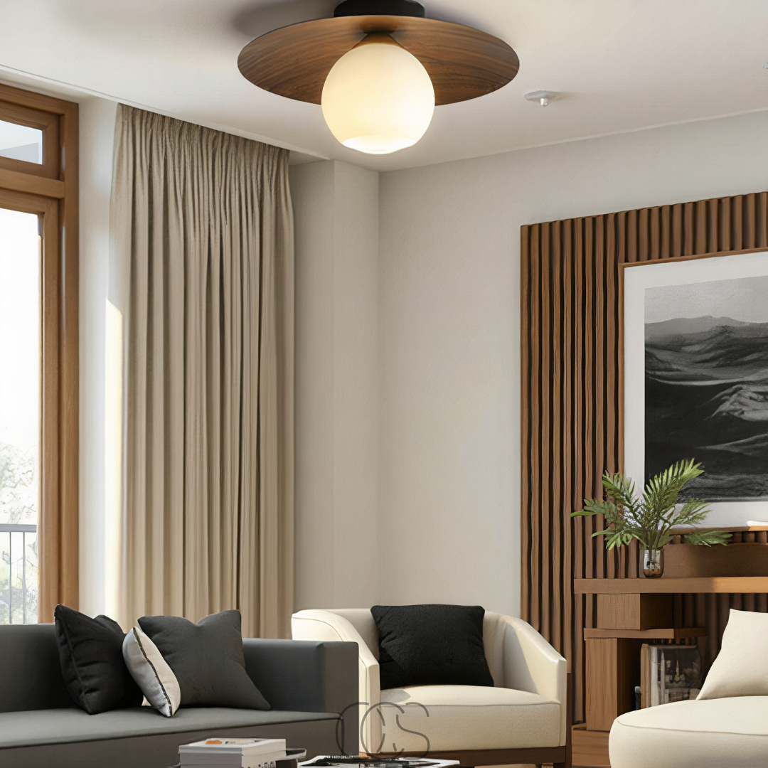 Vivrek - Lámpara de techo LED Loella - tranquilidad natural en el hogar