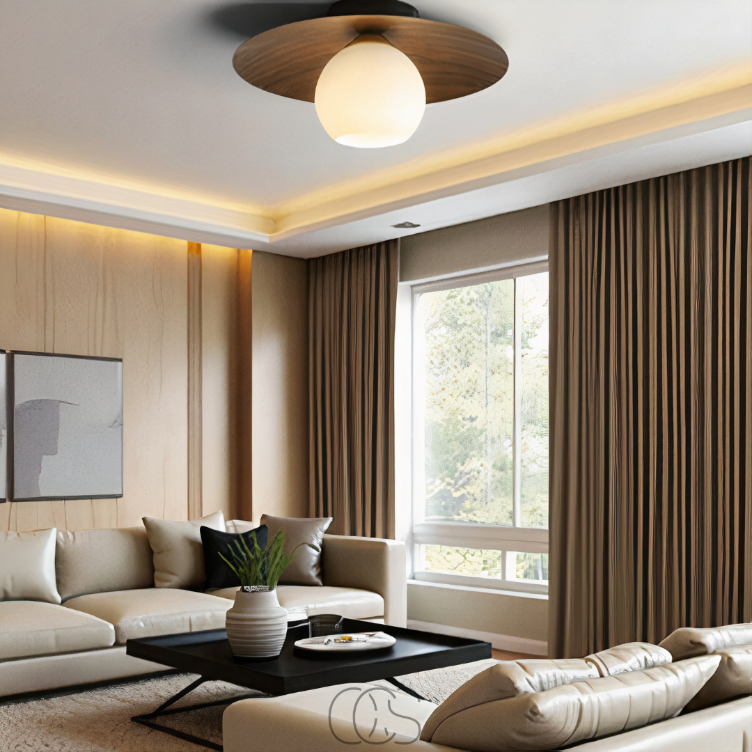 Vivrek - Lámpara de techo LED Loella - tranquilidad natural en el hogar
