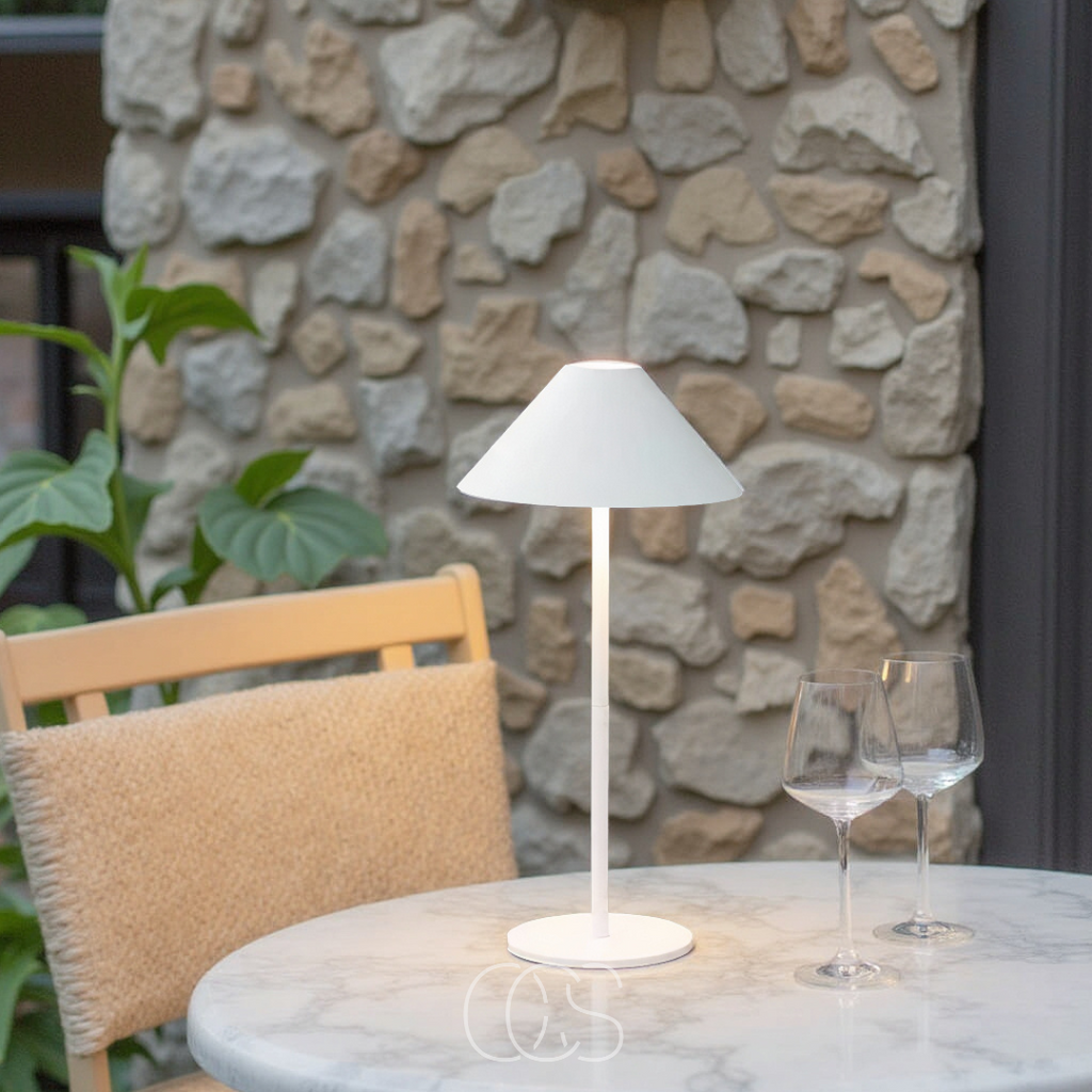 Vivrek - Lámpara de Mesa Inalámbrica de Lujo - Linterna LED Regulable por Tacto