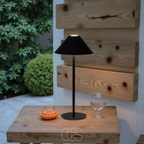 Vivrek - Lámpara de Mesa Inalámbrica de Lujo - Linterna LED Regulable por Tacto