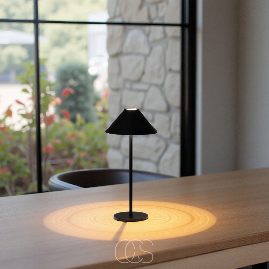 Vivrek - Lámpara de Mesa Inalámbrica de Lujo - Linterna LED Regulable por Tacto
