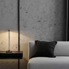 Vivrek - Lámpara de Mesa LED Minimalista - Moderno Aluminio Negro Mate
