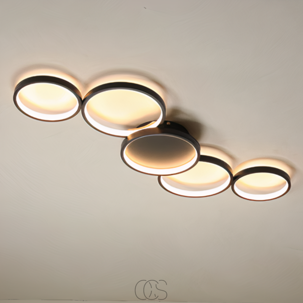 Vivrek - Lámpara de Techo de Diseño Moderno - Anillos LED