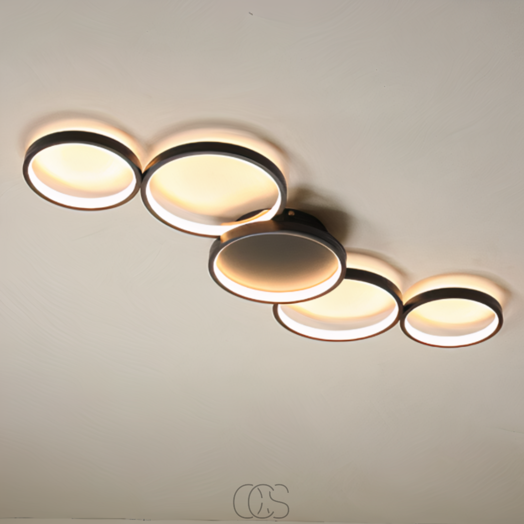Vivrek - Lámpara de Techo de Diseño Moderno - Anillos LED