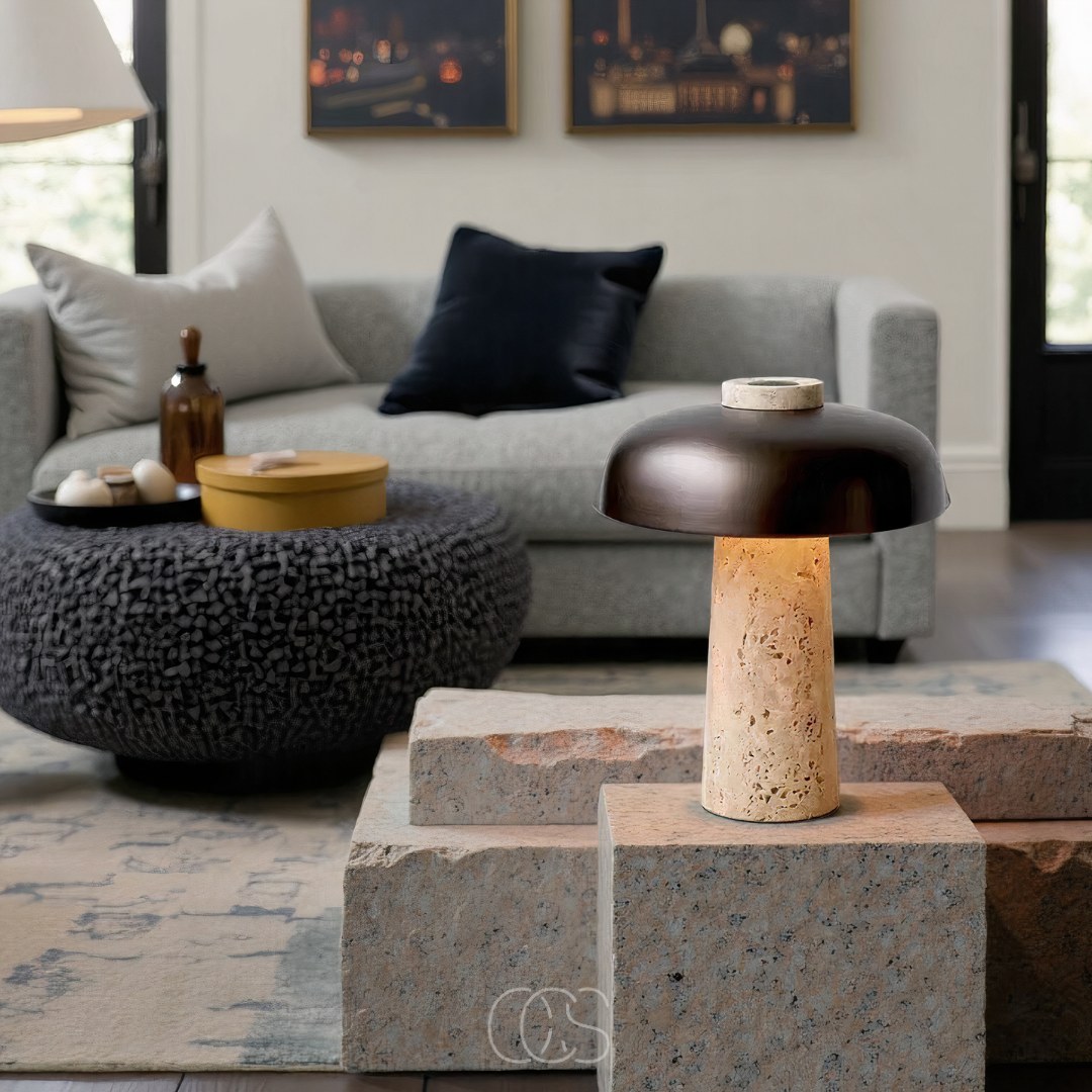 Vivrek - Modern Stone Table Lamp