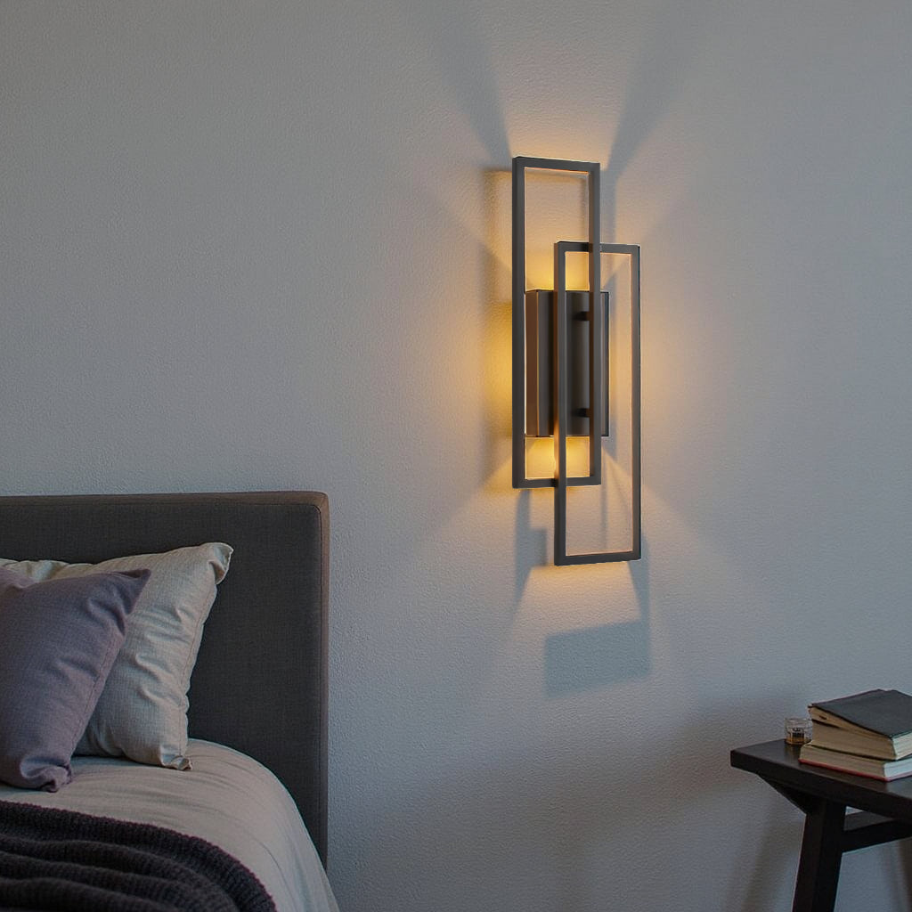 Vivrek - Lámpara de Pared LED Geométrica Rectangular