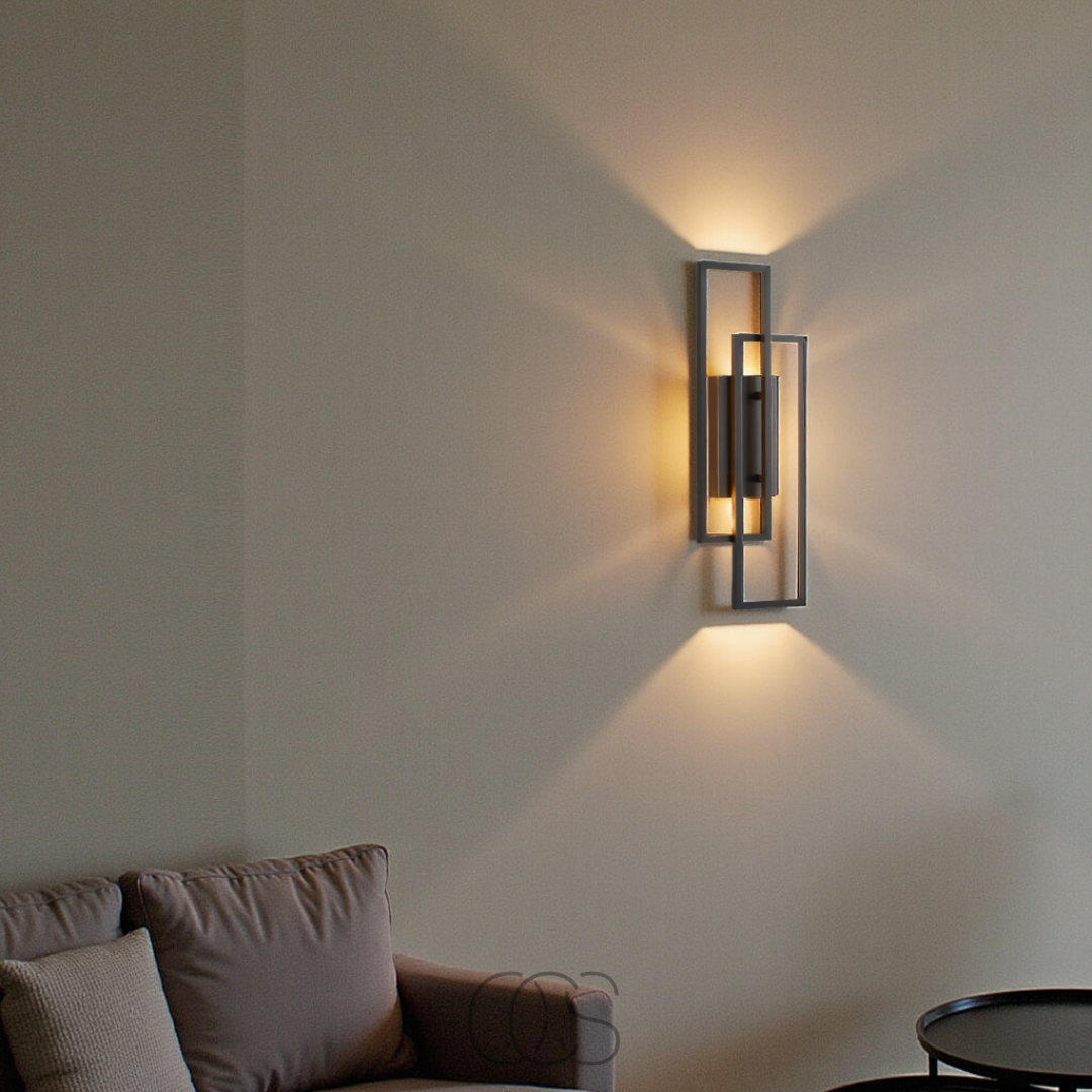 Vivrek - Lámpara de Pared LED Geométrica Rectangular