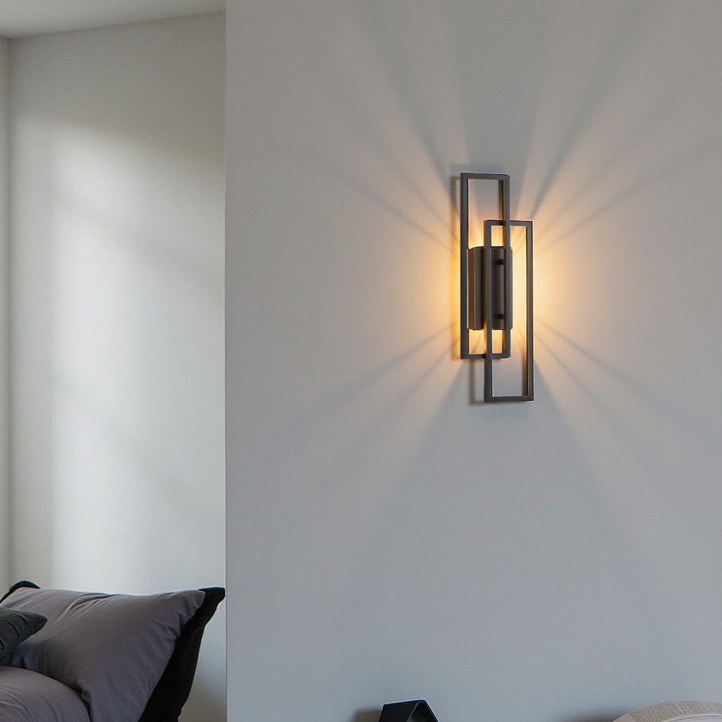 Vivrek - Lámpara de Pared LED Geométrica Rectangular