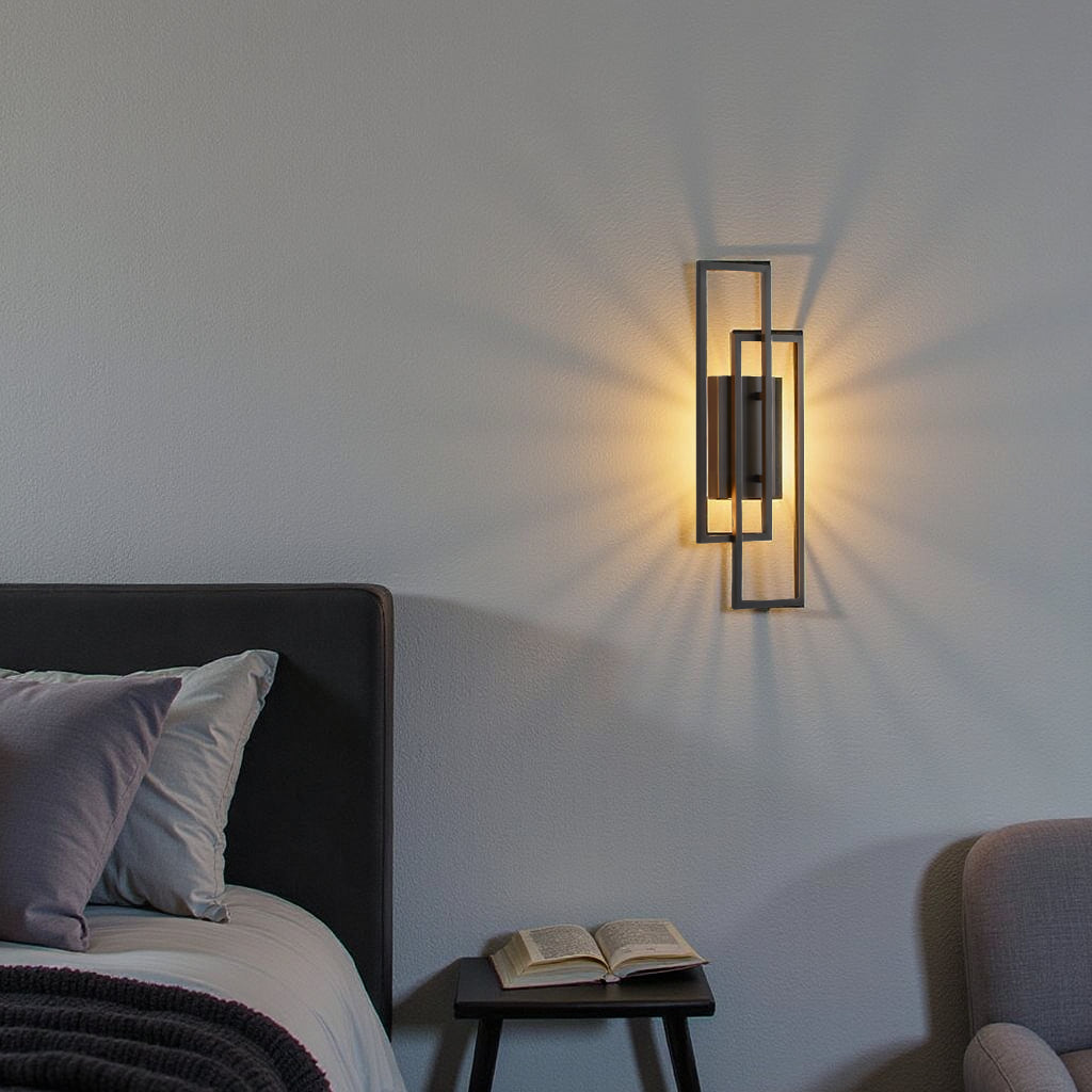 Vivrek - Lámpara de Pared LED Geométrica Rectangular