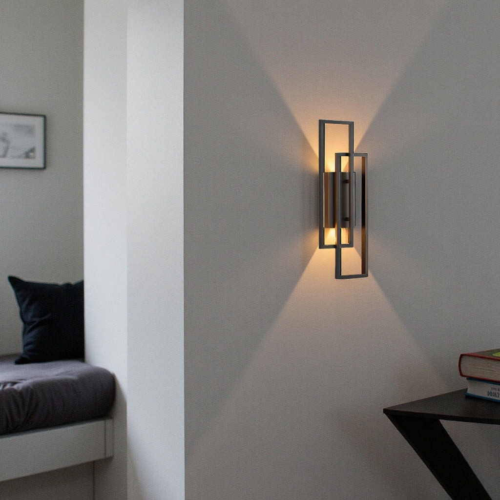 Vivrek - Lámpara de Pared LED Geométrica Rectangular